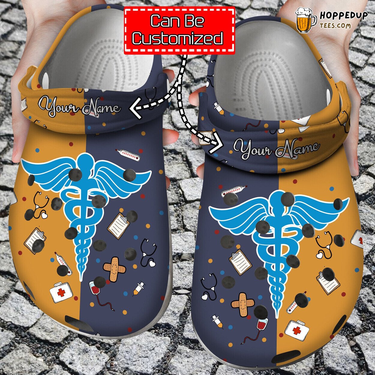 Love Nurse Doctor Themed Comfortable Unique Design Clog Shoes