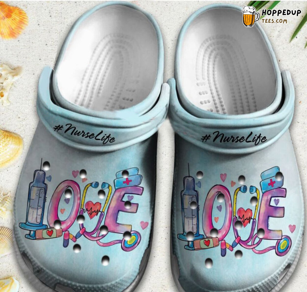 Love Nurse Life Custom Shoe Clog Birthday Gift for Healthcare Professionals