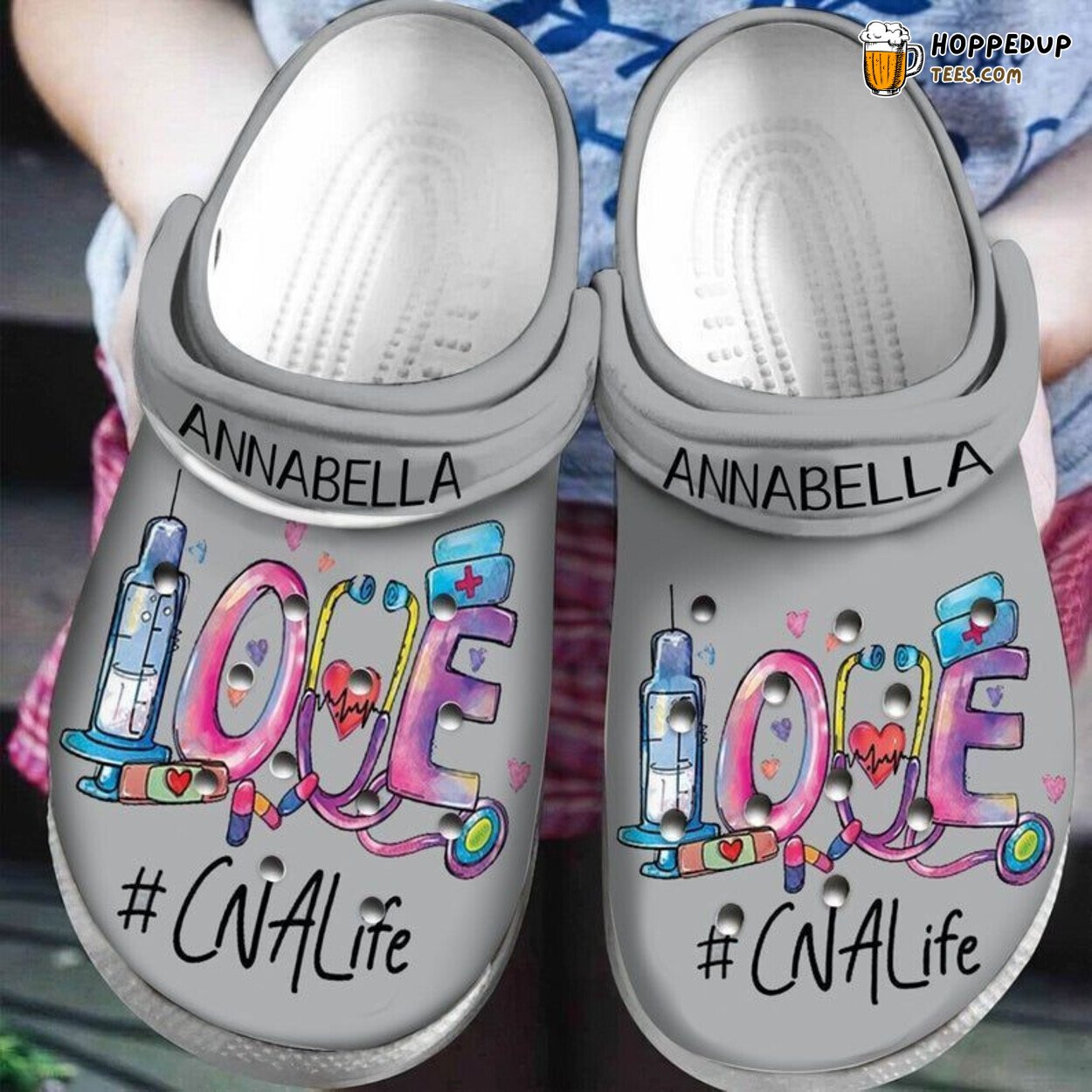 Love Nurse Life Proud Nurse Theme Rubber Clog Shoes Comfy Wear