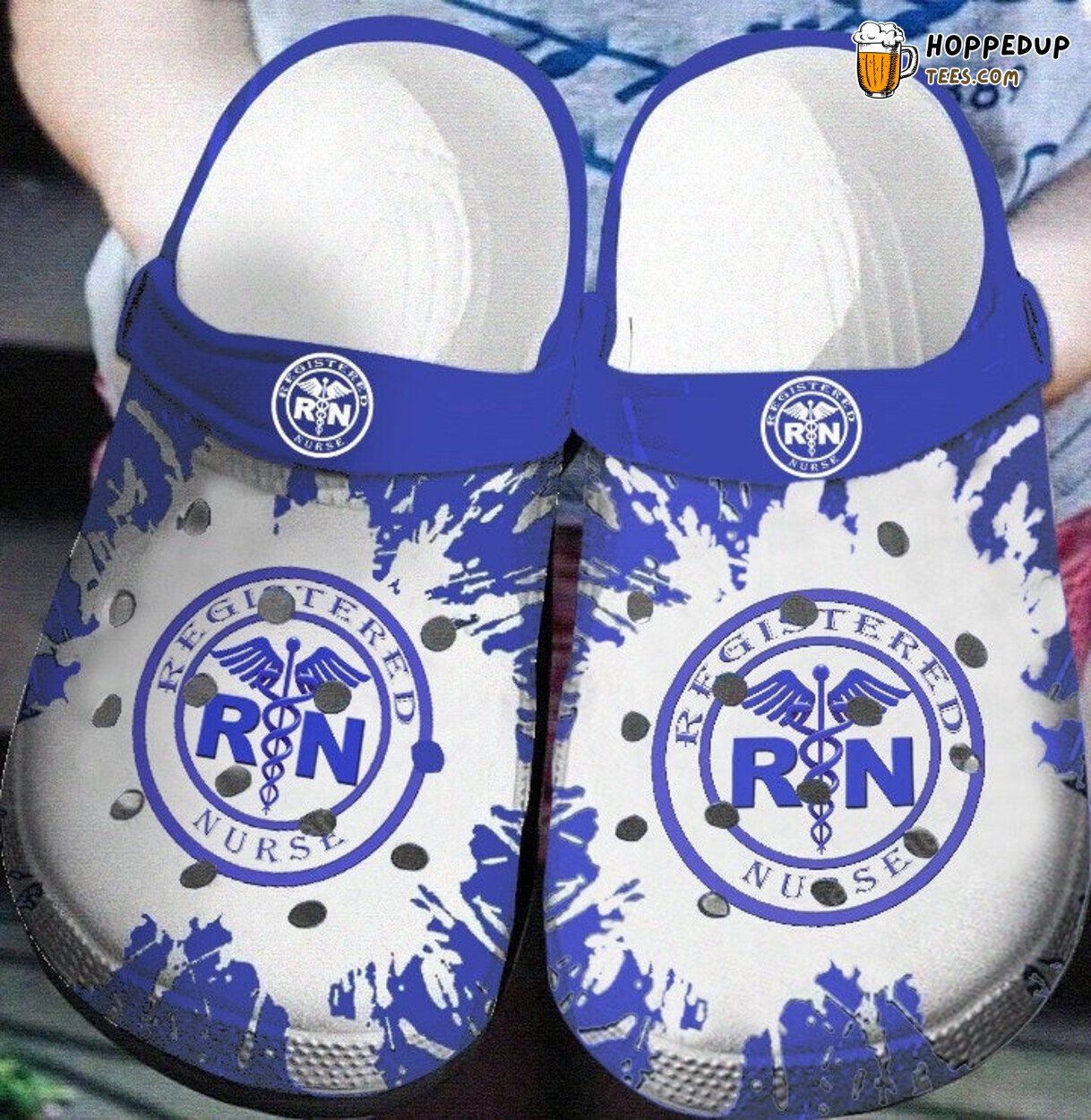 Love Nurse RN Top Fan Gift Classic Water Resistant Comfort Clogs