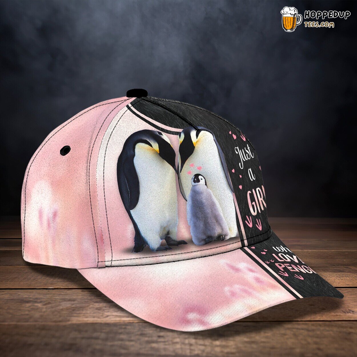 Love Penguin Design Classic 3D Cap Unique Premium Edition Authentic Look