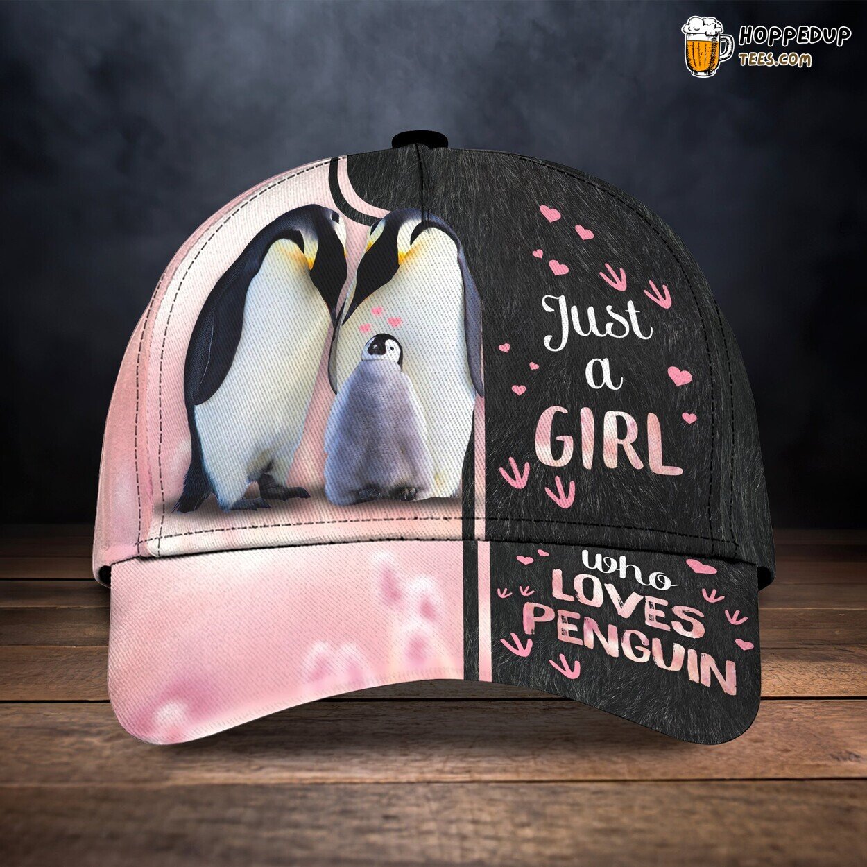 Love Penguin Design Classic 3D Cap Unique Premium Edition Authentic Look