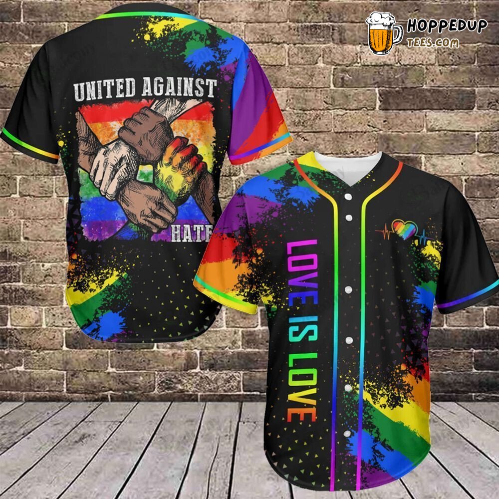 Love Without Boundaries LGBT Pride Baseball Jersey Unity in Diversity Top
