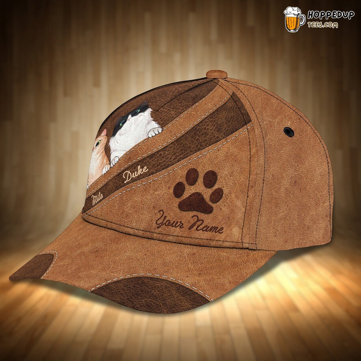 Lovely Cats Classic 3D Cap Personalized Name Unique Premium Design Series