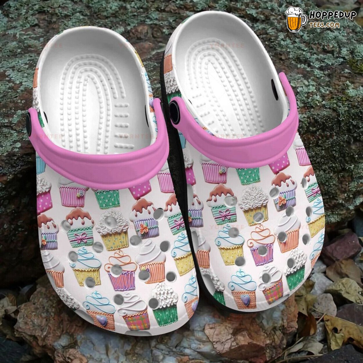 Lovely Cupcake Colorful Lover Gift Themed Comfortable Rubber Clogs