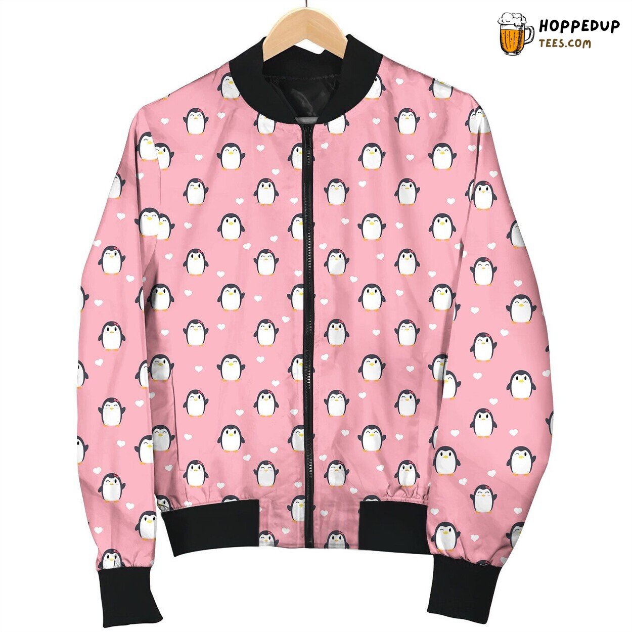 Lovely Little Blink Eyes Penguin Bomber Jacket
