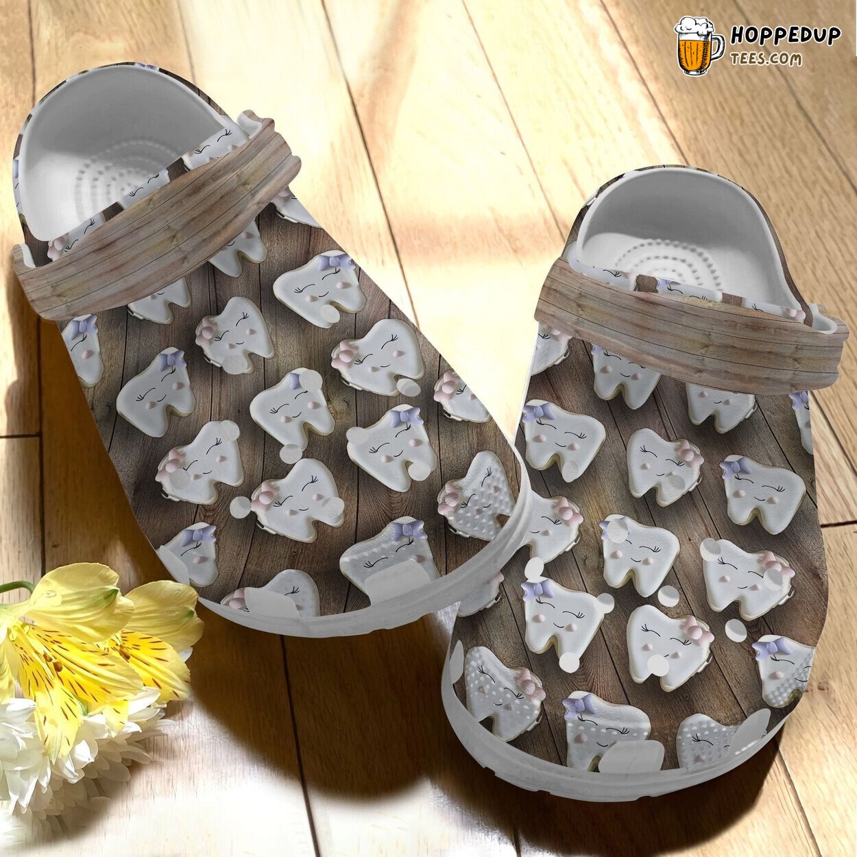 Lovely Teeth Dentist Love Themed Gift Comfortable Clogs Shoes