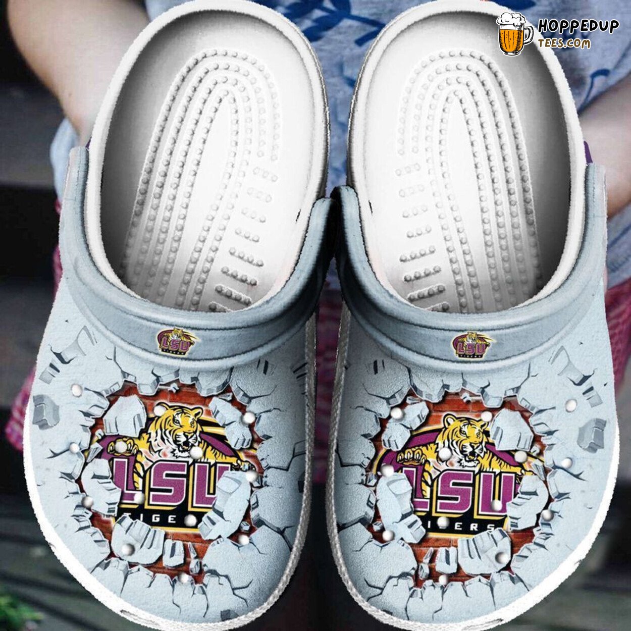 LSU Tigers Sports Team Themed Clog Shoes Unique College Fans Footwear