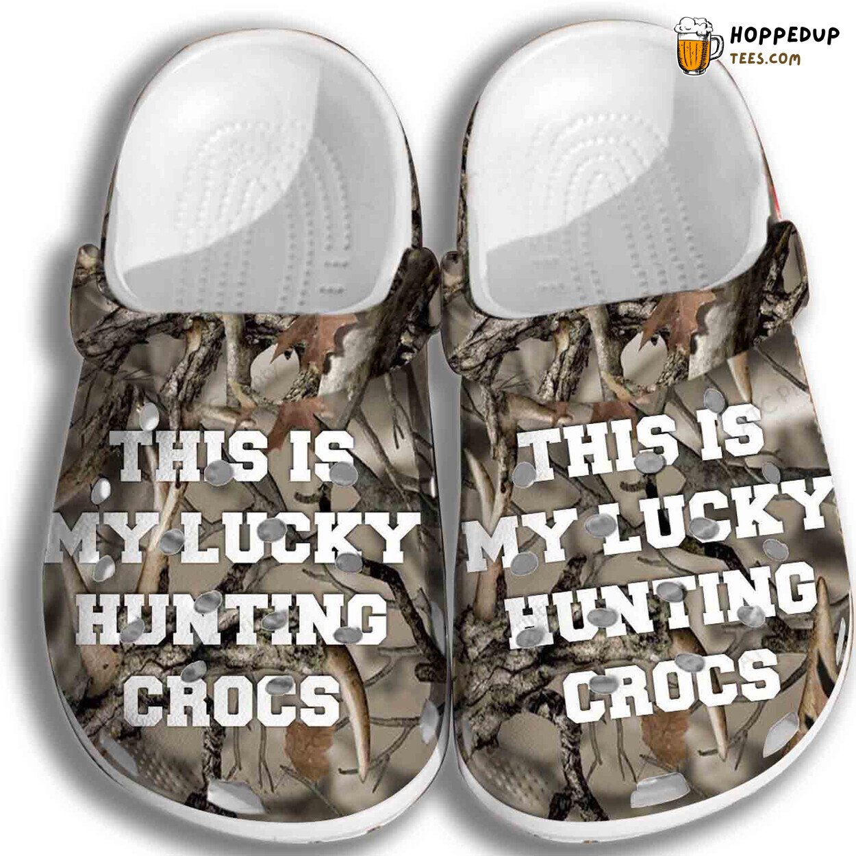 Lucky Hunting Croc Men Women Hunting Shoes Gifts Father Day Grandpa