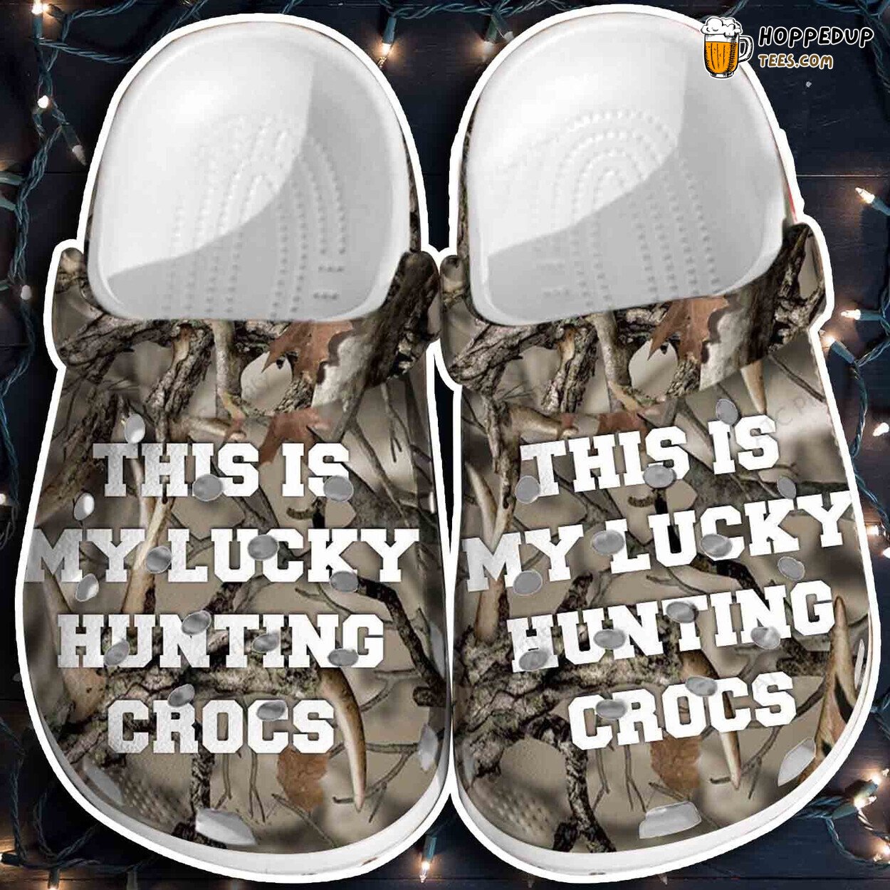 Lucky Hunting Shoes Crocbland Clogs Father’s Day Gift Unique Outdoor Style