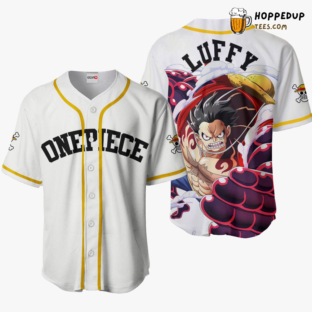 Luffy Gear Unique Anime Collection Baseball Jersey Distinctive Design Style Luffy Gear Unique Anime Collection Baseball Jersey Distinctive Design Style