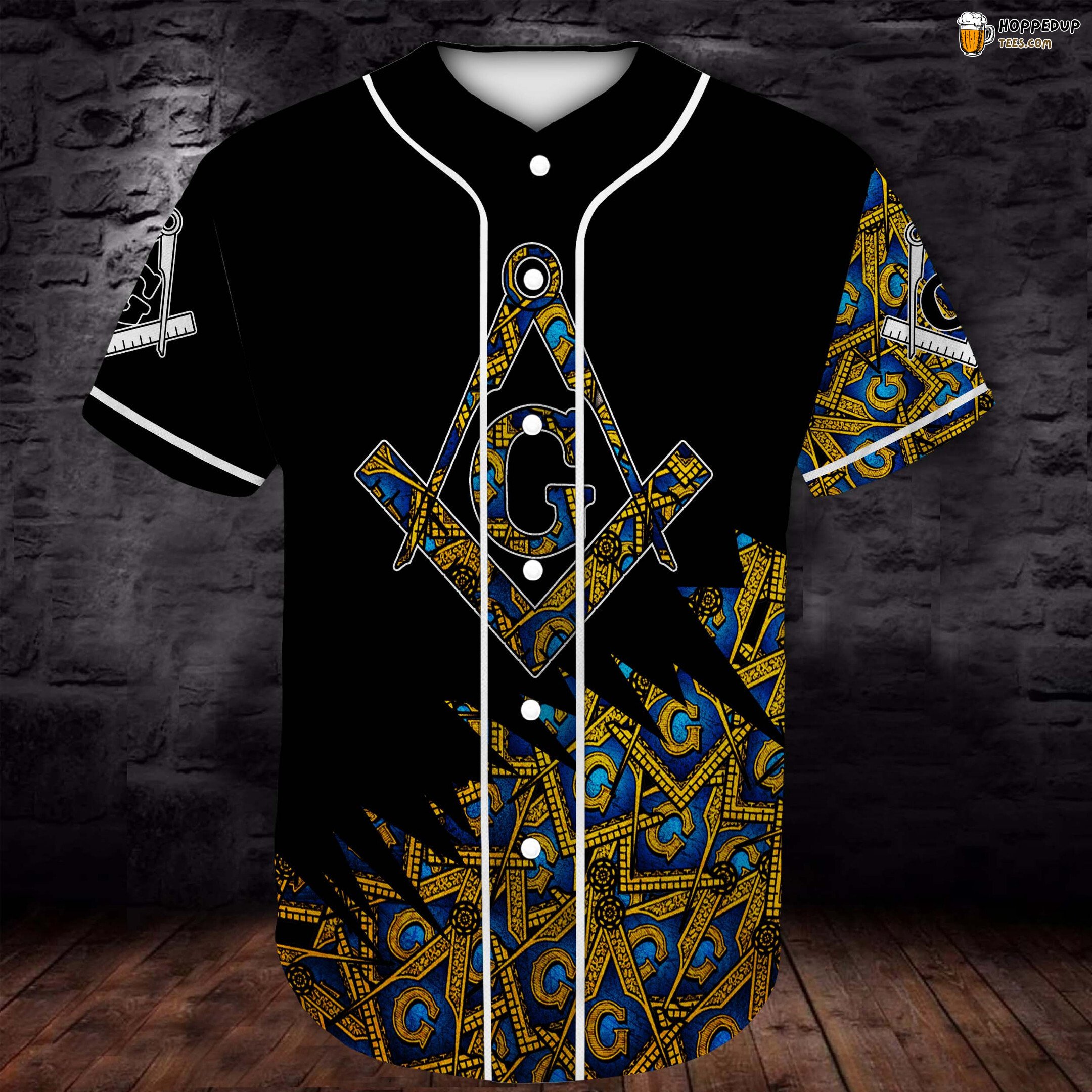 Luxe Manson Gold Style 3D Printed Baseball Jersey Shirt Flashy