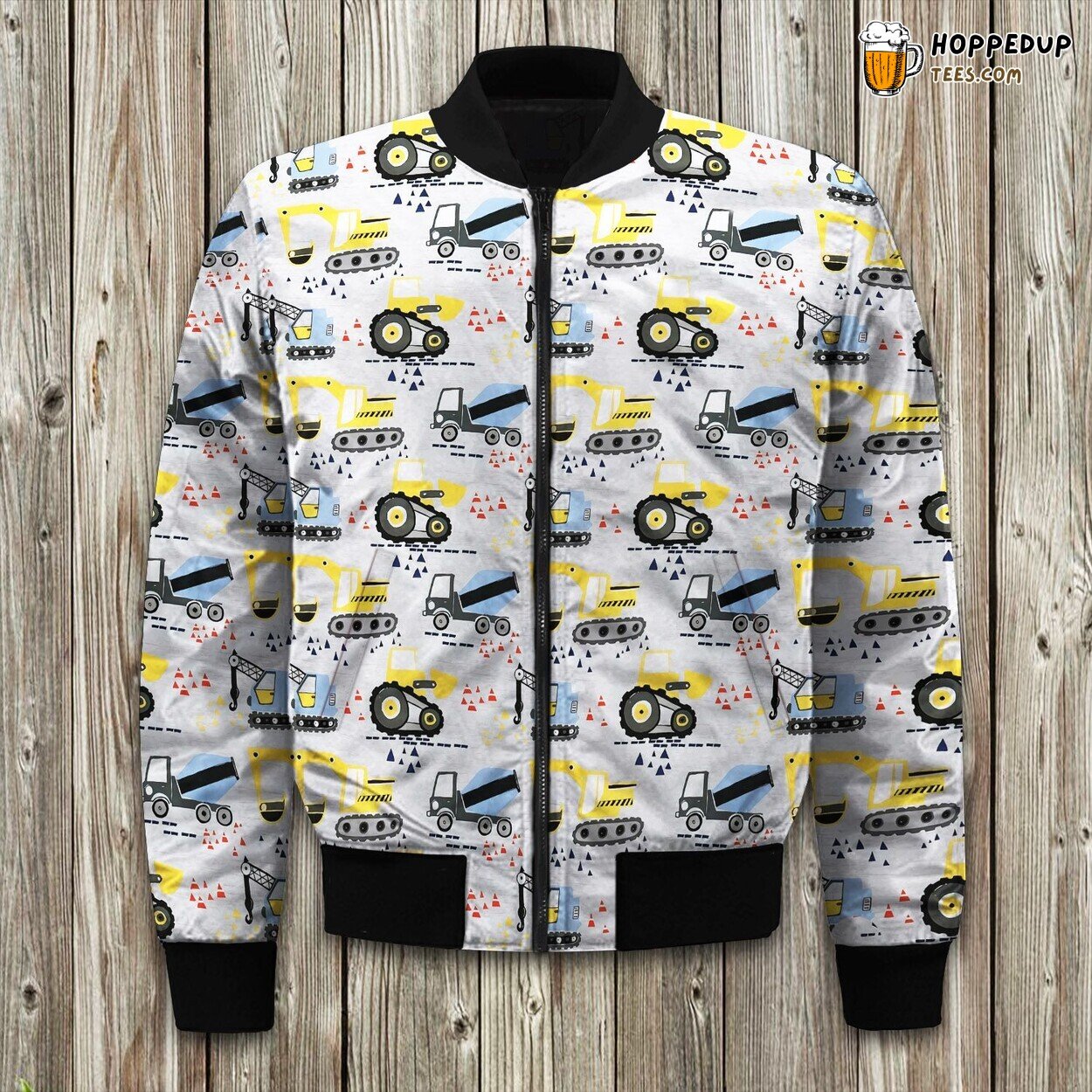 Luxurious Design Winter Bomber Jacket Construction Truck Elegance Series Warmth