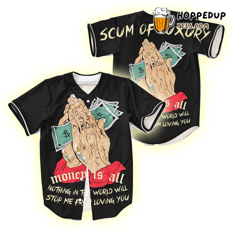 Luxury Scum Statement 3D Printed Baseball Jersey Shirt Satire