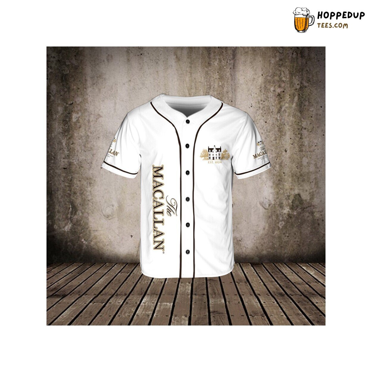 Macallan Whiskey Baseball Jersey Shirt Beer Lovers Vodka 3D Unisex Gift Friends