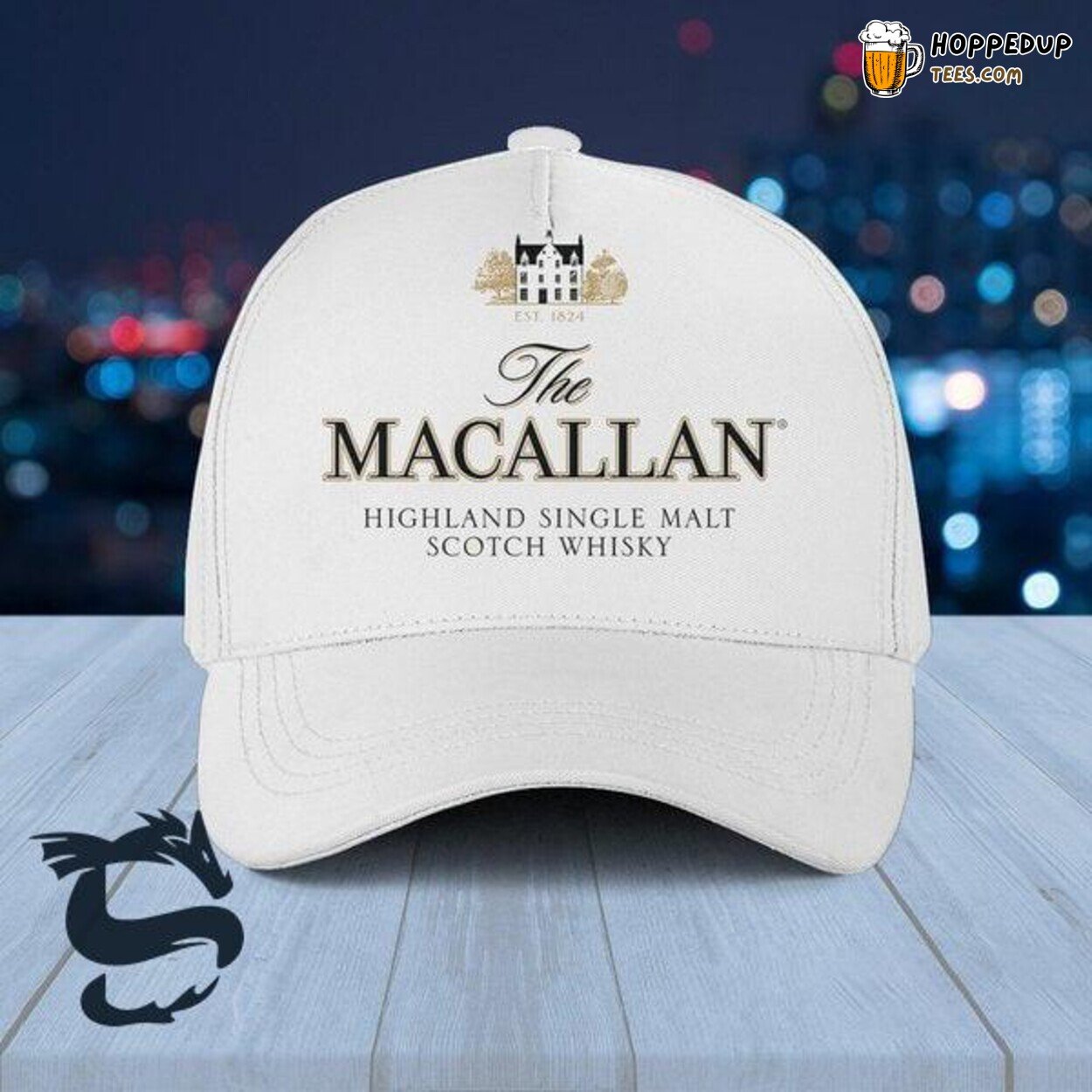 Macallan Whiskey Basic Cap Luxury Elegant Sophisticated Black Fashion