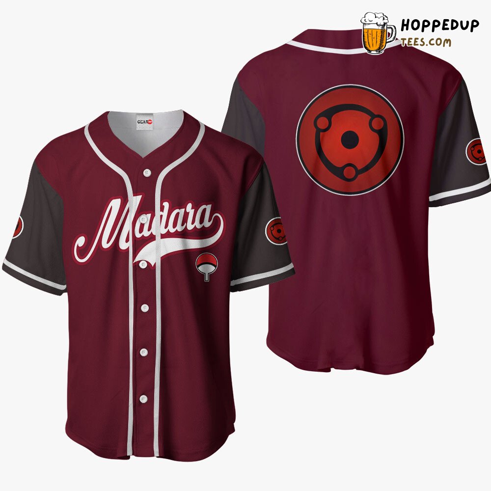 Madara Uchiha Unique Anime Symbol Baseball Jersey Distinctive Collection