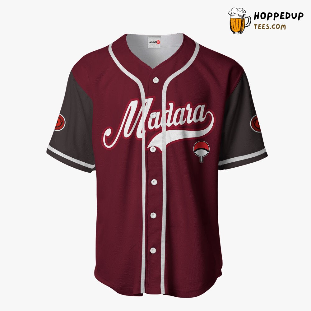 Madara Uchiha Unique Anime Symbol Baseball Jersey Distinctive Collection