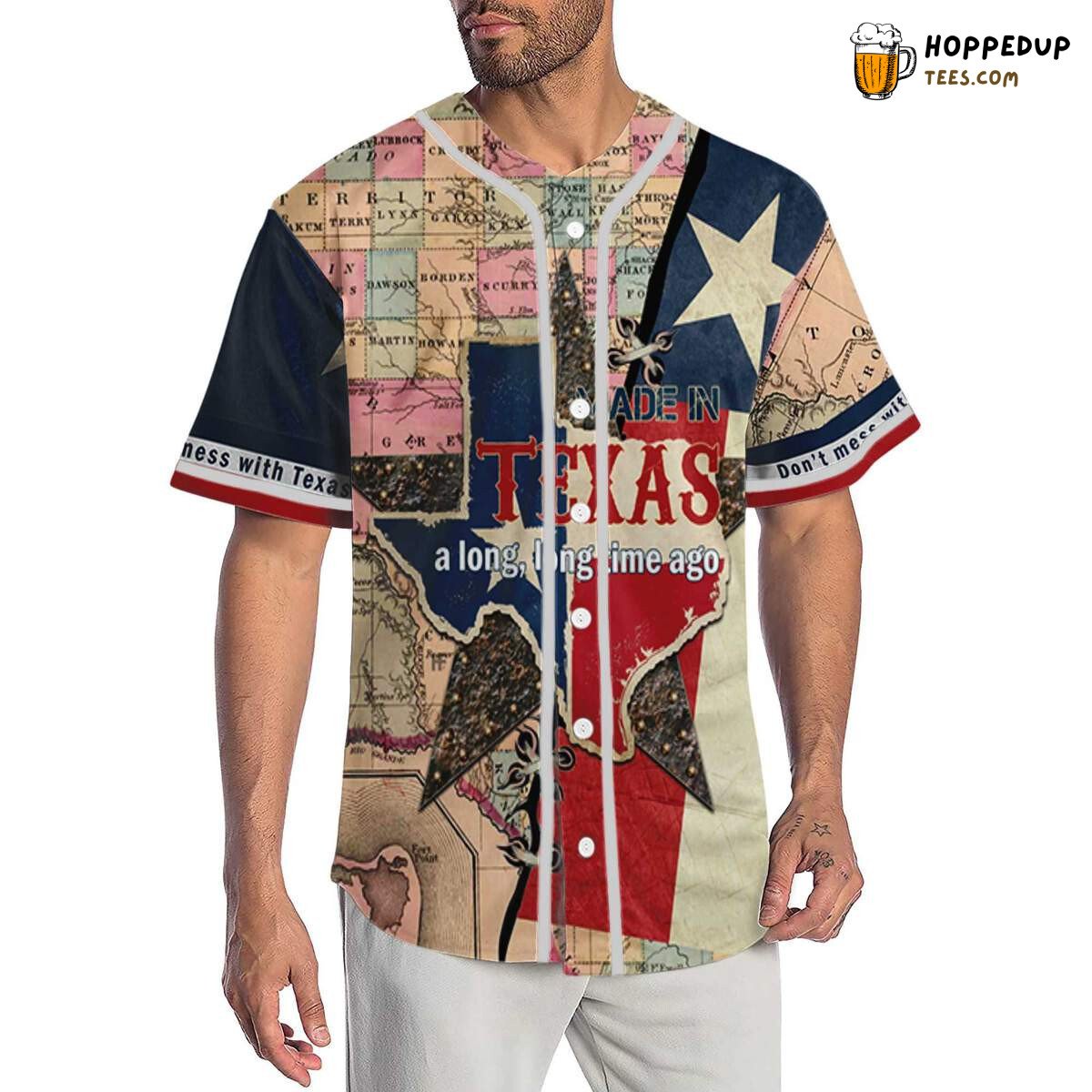 Made In Texas A Long Time Ago Baseball Tee Jersey Shirts 3D