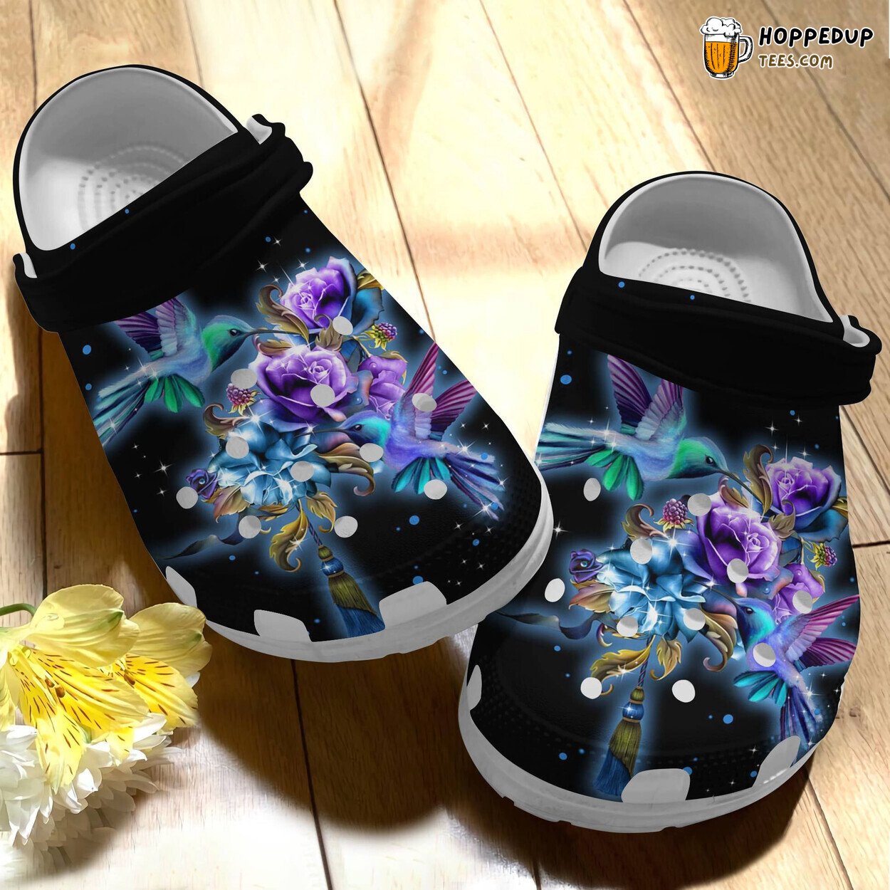 Magical Flowers Hummingbird Custom Birthday Gift Shoes Women Girl Mother