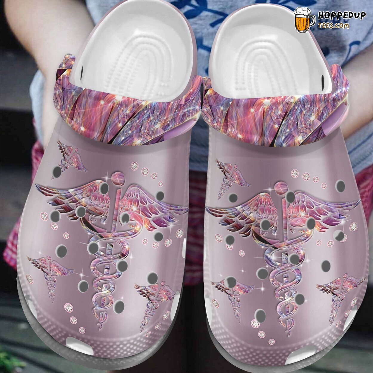 Magical World Nurse Shoes Angel Wings Outdoor Birthday Gift for Healthcare
