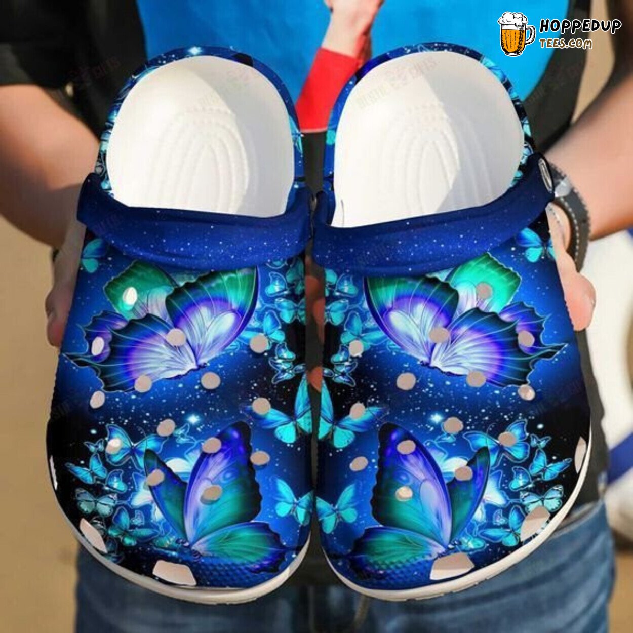 Magnificent Butterflies Night Clogs Shoes Girls Unique Gift