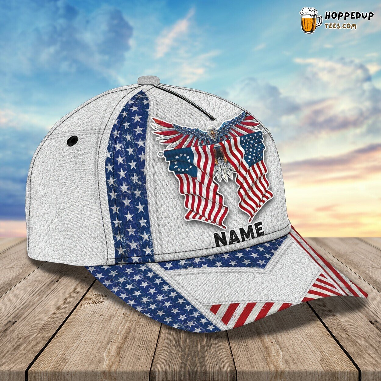 Majestic American Eagle 3D Classic Cap Personalized Name Unique Look