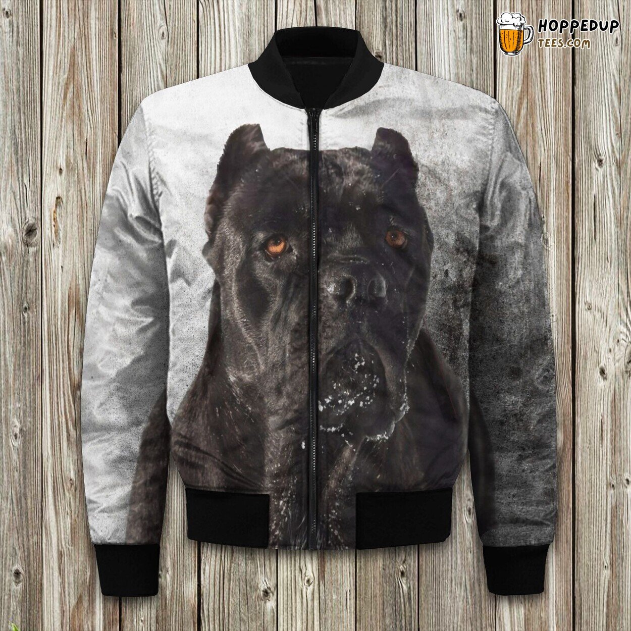 Majestic Cane Corso Essence Winter Bomber Jacket Tailored Unique Elegance Craft