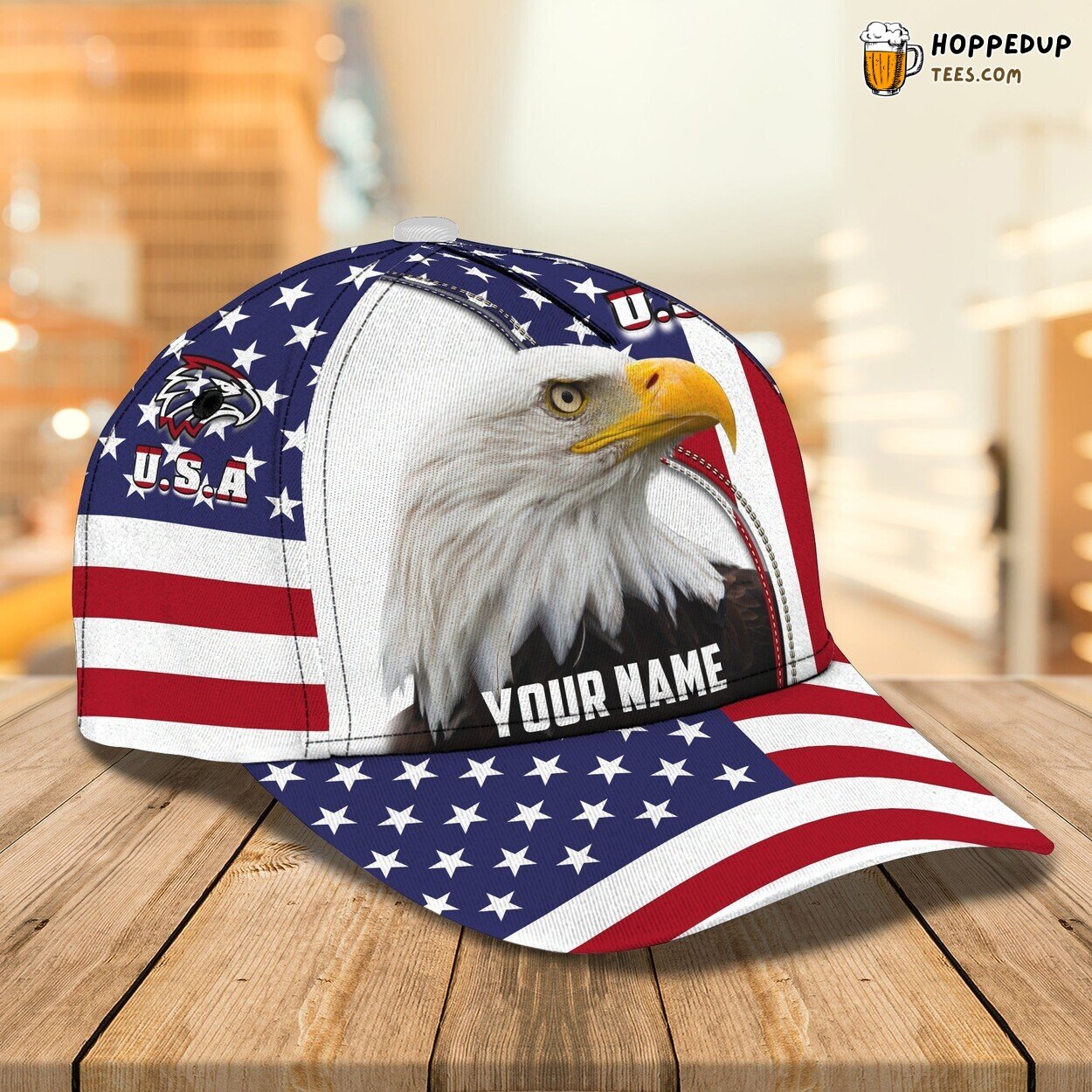 Majestic Eagle USA Flag 3D Classic Cap Personalized Unique Look