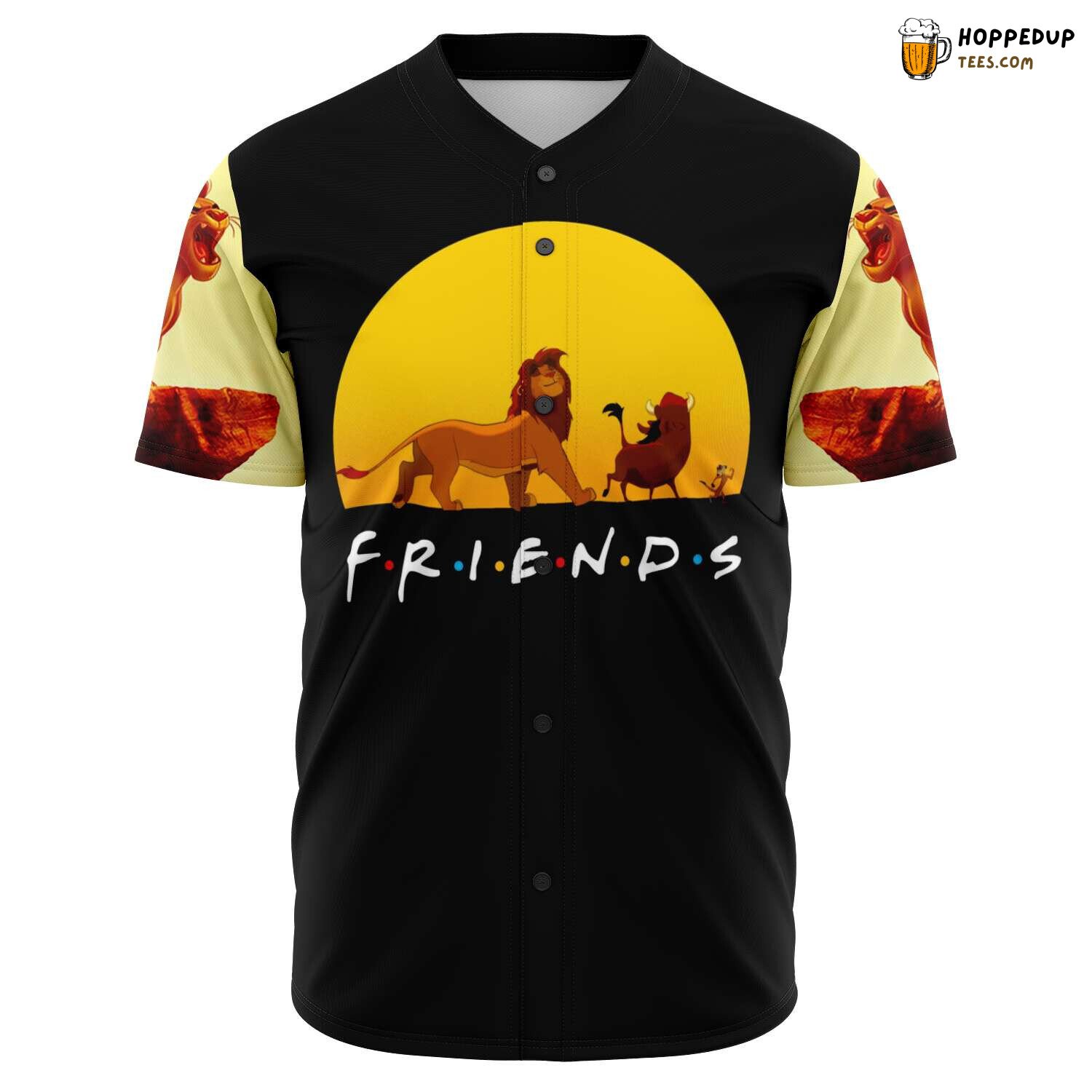 Majestic Lion Roar 3D Printed Baseball Jersey Shirt Kingly Art