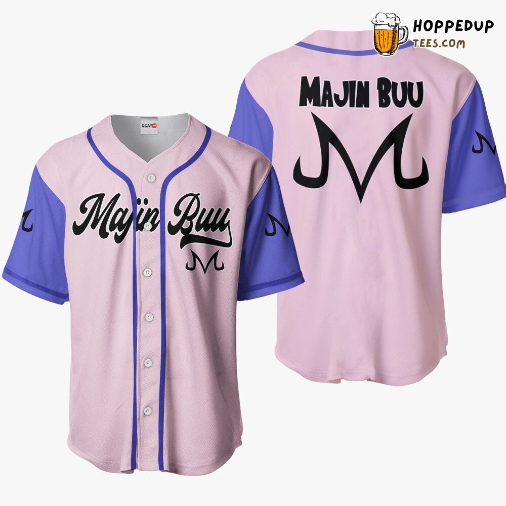 Majin Buu Distinctive Unique Edition Baseball Jersey Collection Design Style Majin Buu Distinctive Unique Edition Baseball Jersey Collection Design Style
