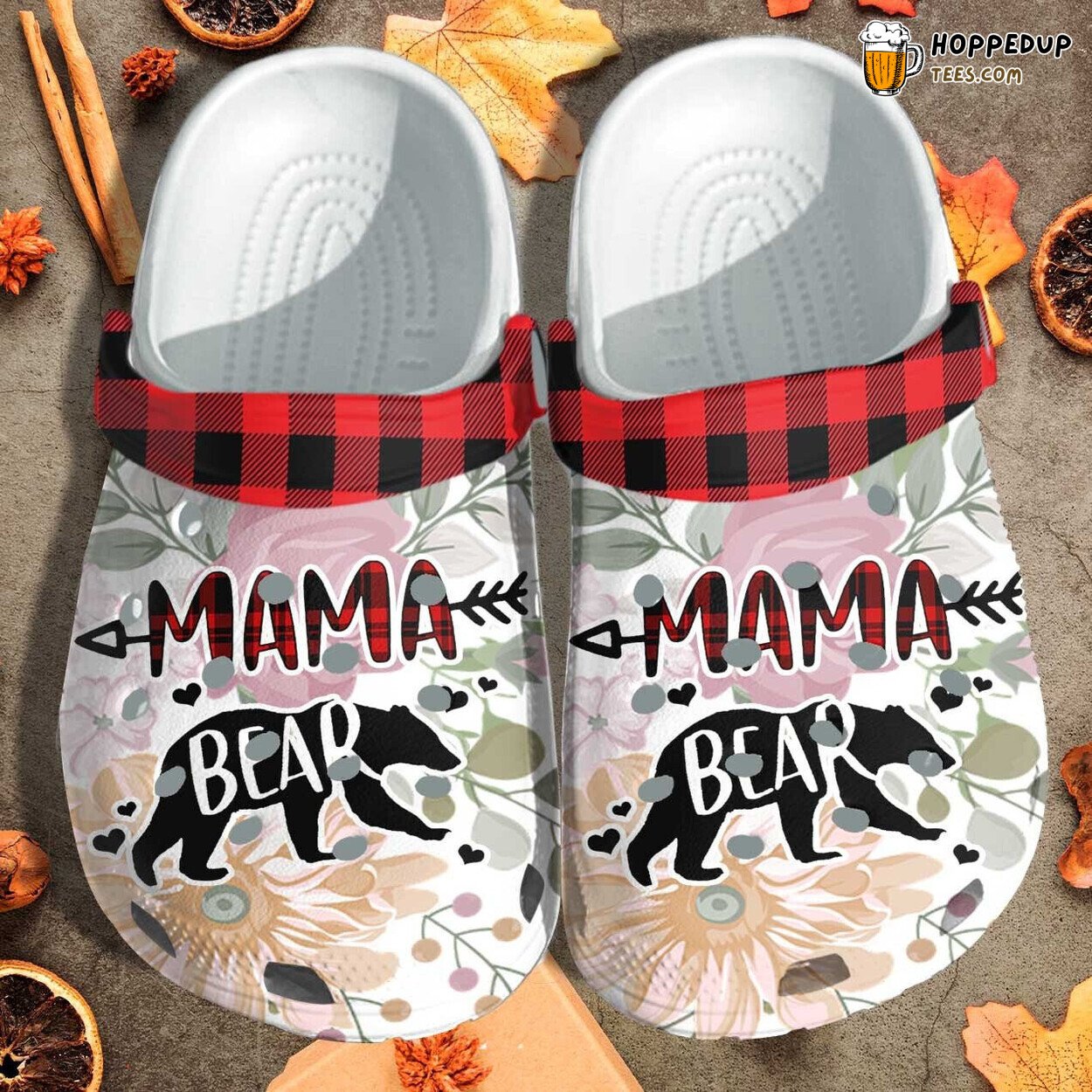 Mama Bear Funny Cute Birthday Thanksgiving Comfort Clogs Shoes