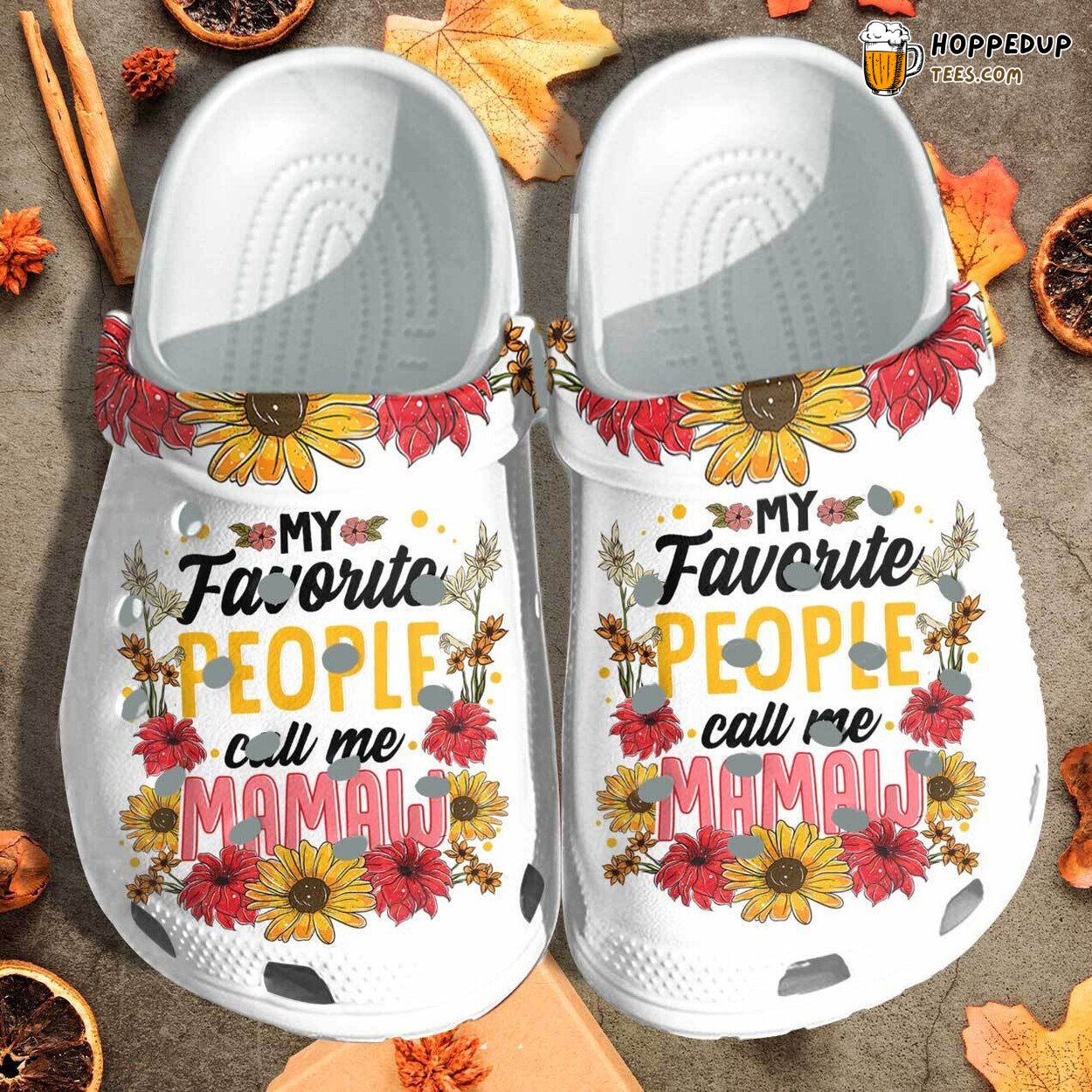 Mamaw Custom Name Personalized Comfortable Unique Design Clog Shoes