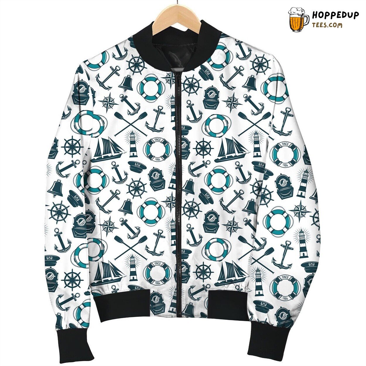 Marine And Sea Equipment Bomber Jacket