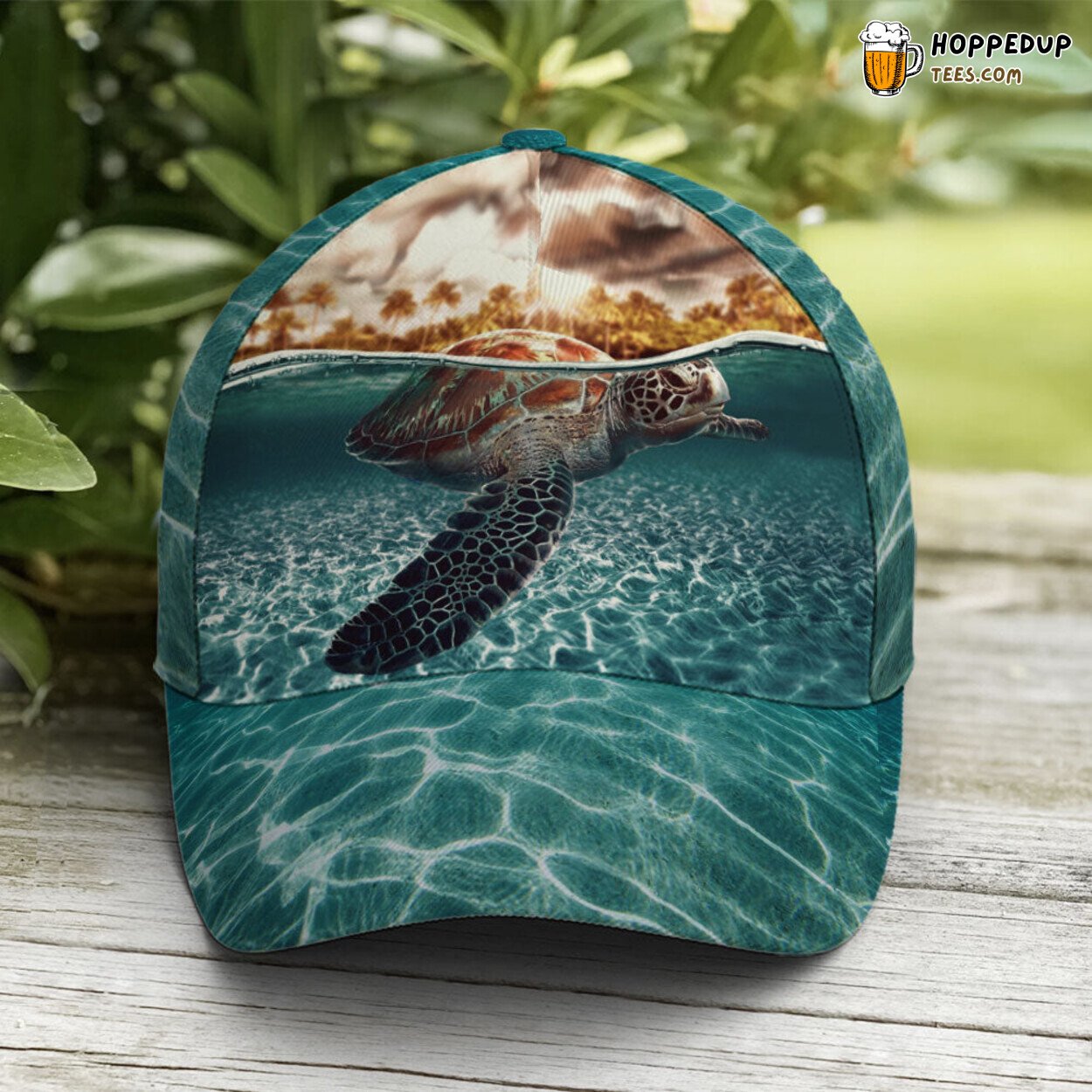 Marine Life Enthusiasts Sea Turtle Ocean Theme Baseball Cap Design