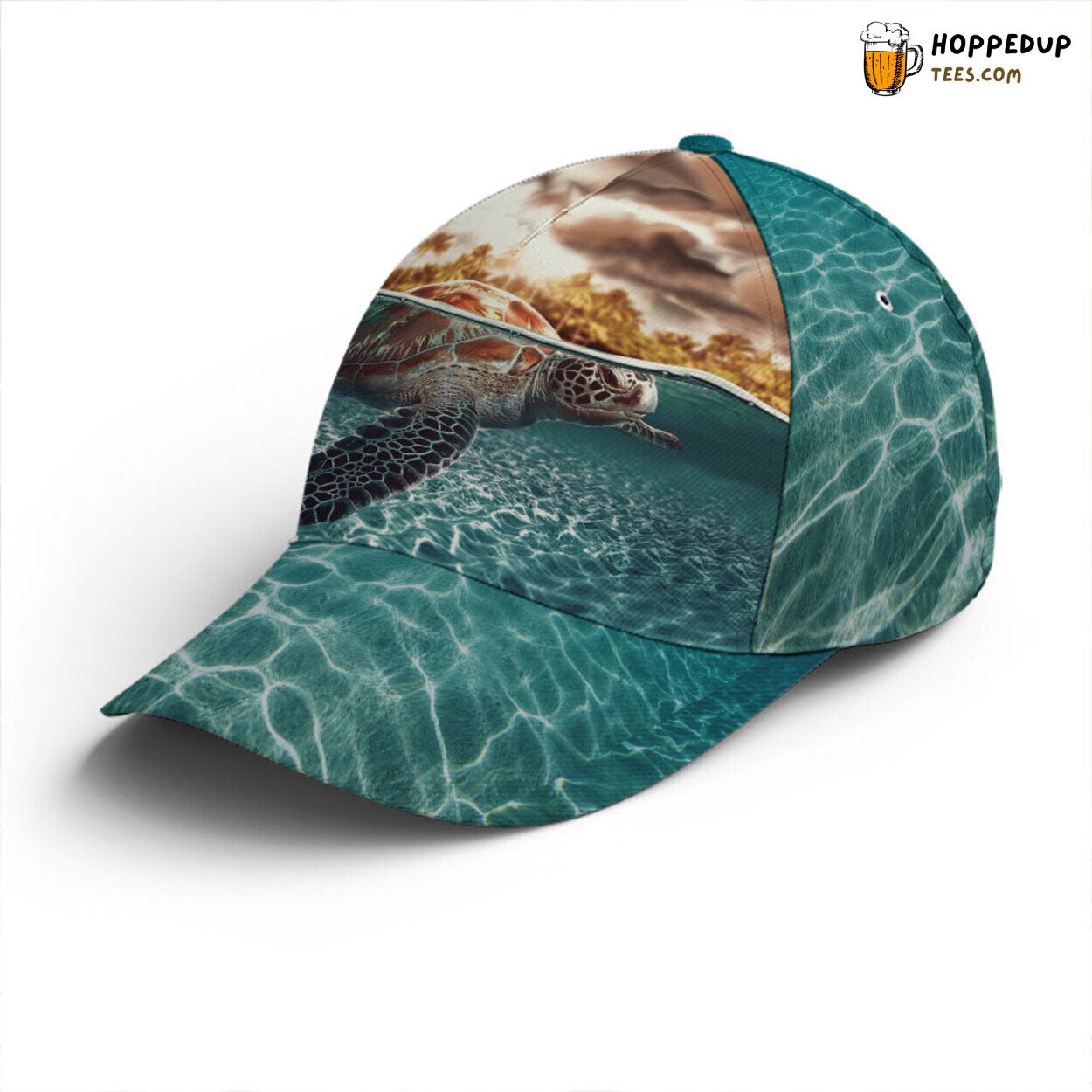 Marine Life Enthusiasts Sea Turtle Ocean Theme Baseball Cap Design