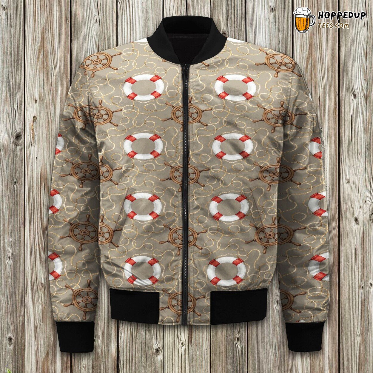Maritime Inspired Design Winter Bomber Jacket Sea Lover’s Fashion Choice