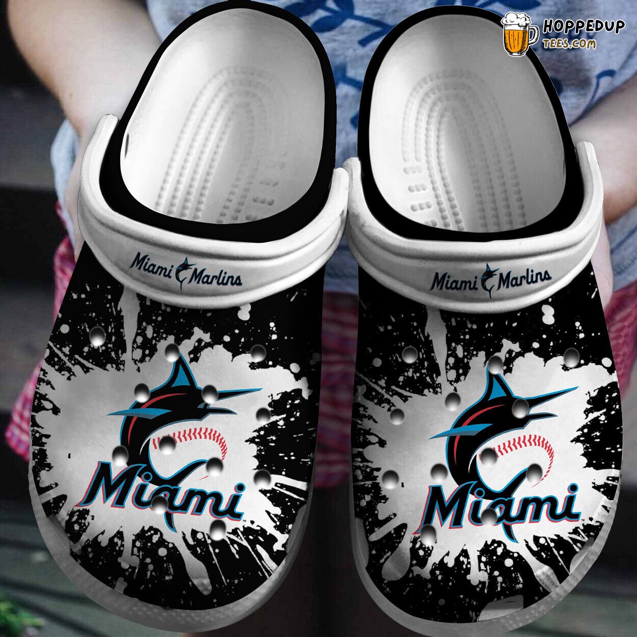 Marlins BlackWhite Stylish Comfortable Unique Clog Shoesshoes