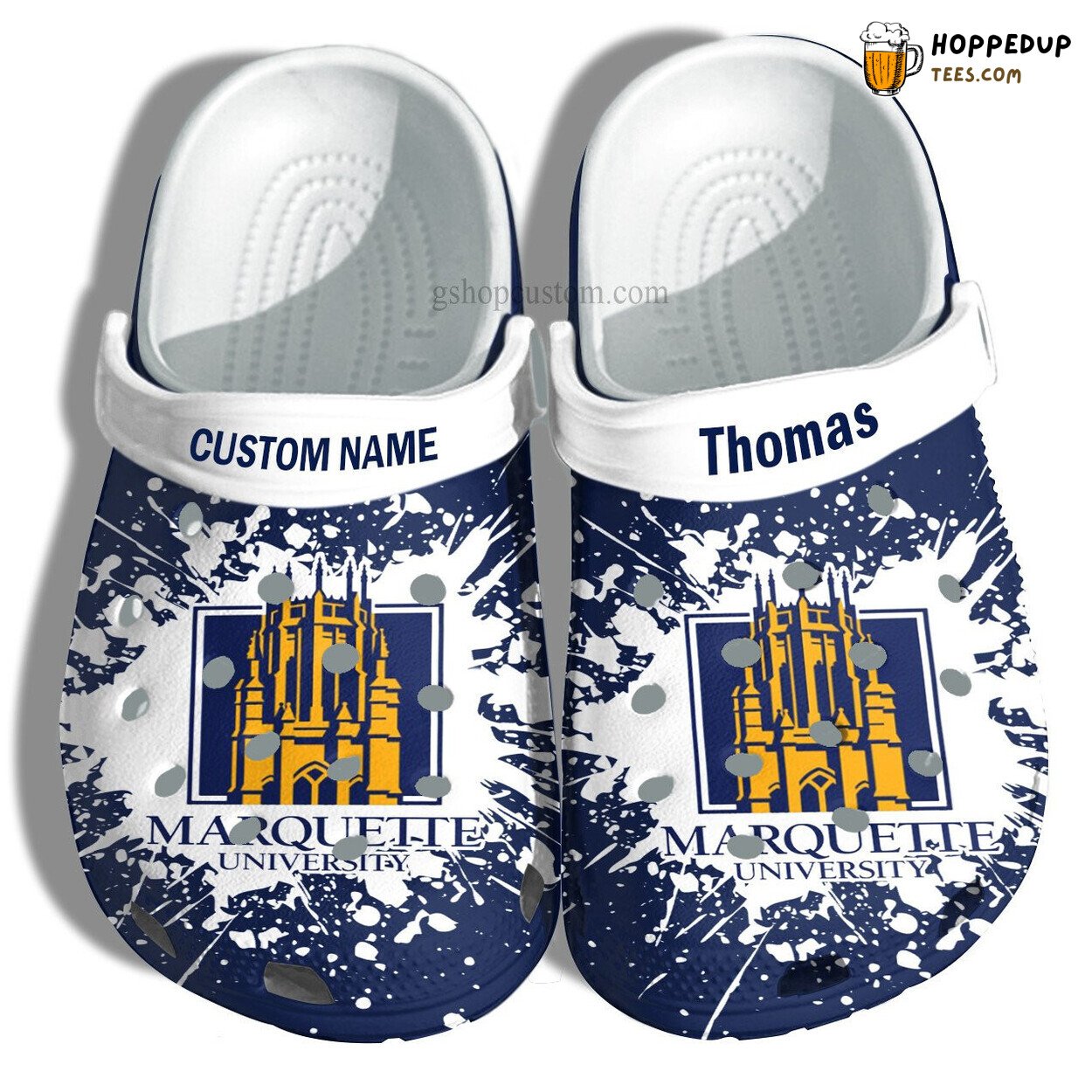 Marquette University Grad Gift Custom Croc Shoes Admission Special Design