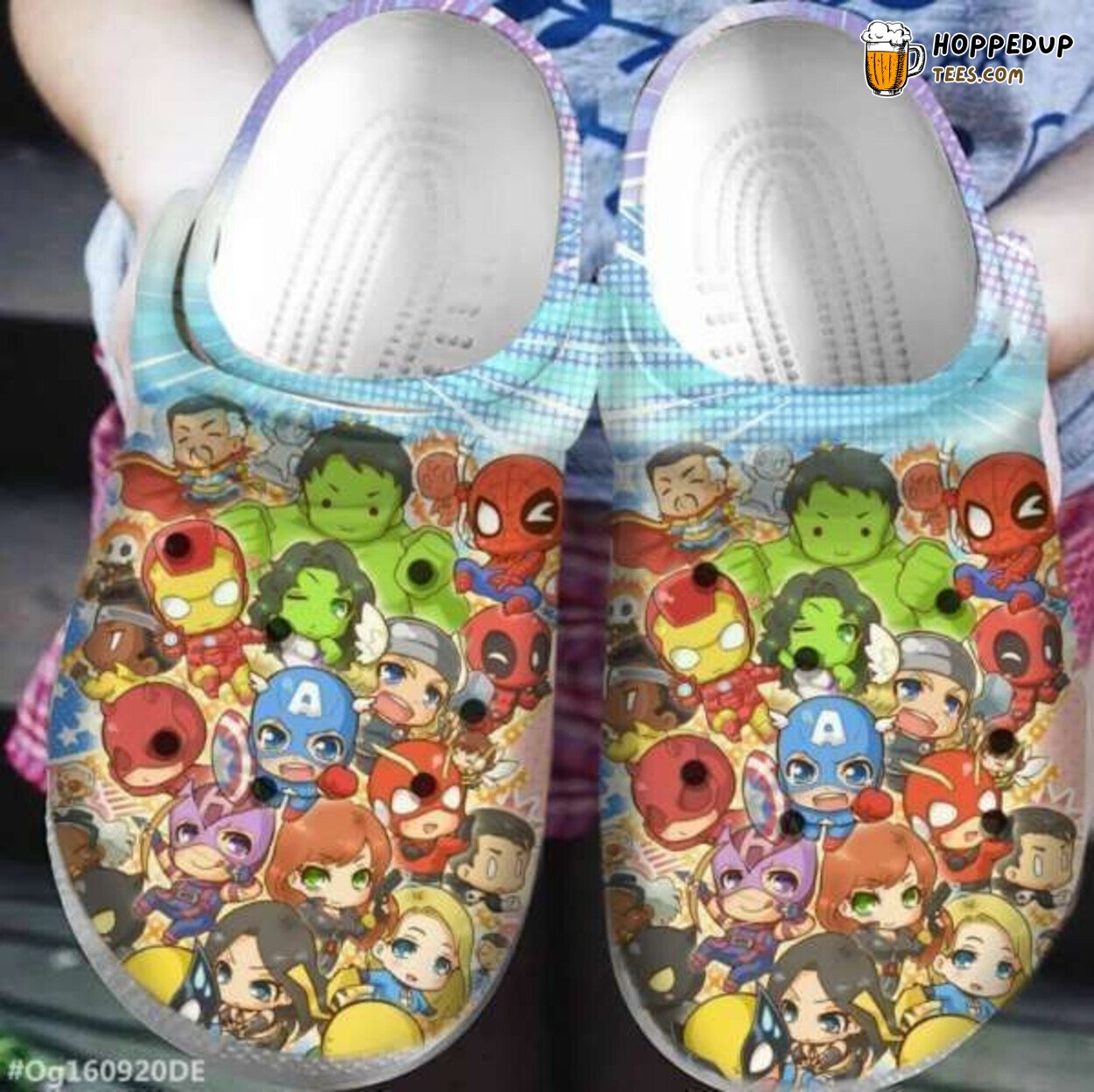Marvel Heroes Chibi Themed Comfortable Unique Design Clog Shoes