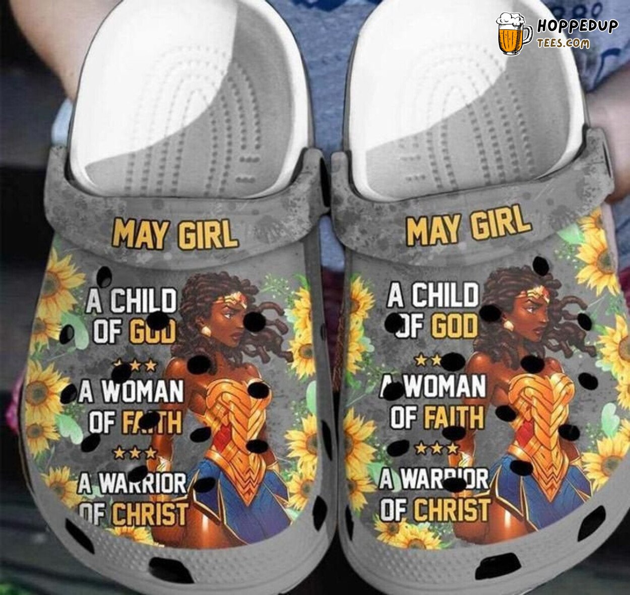 May Girl A Child Of God Themed Rubber Clog Shoes Comfy Design