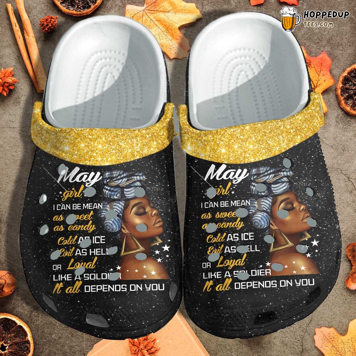 May Girl Black Queen Custom Outdoor Shoes Evil Loyal Birthday Women Gift