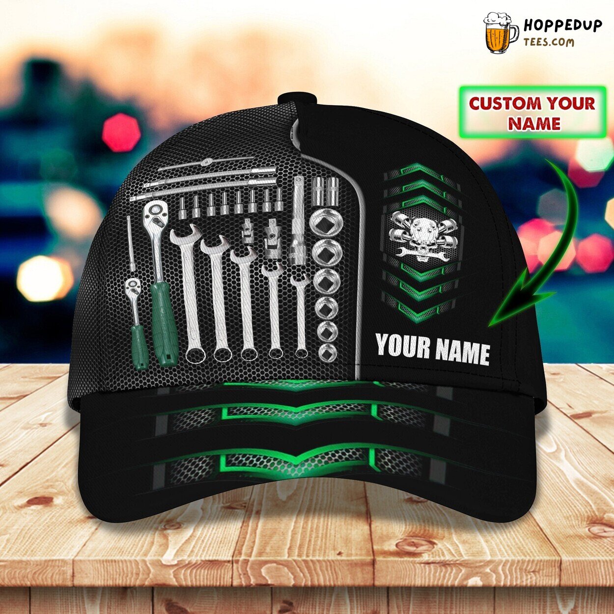 Mechanic Design Classic 3D Cap Personalized Name Unique Premium Edition