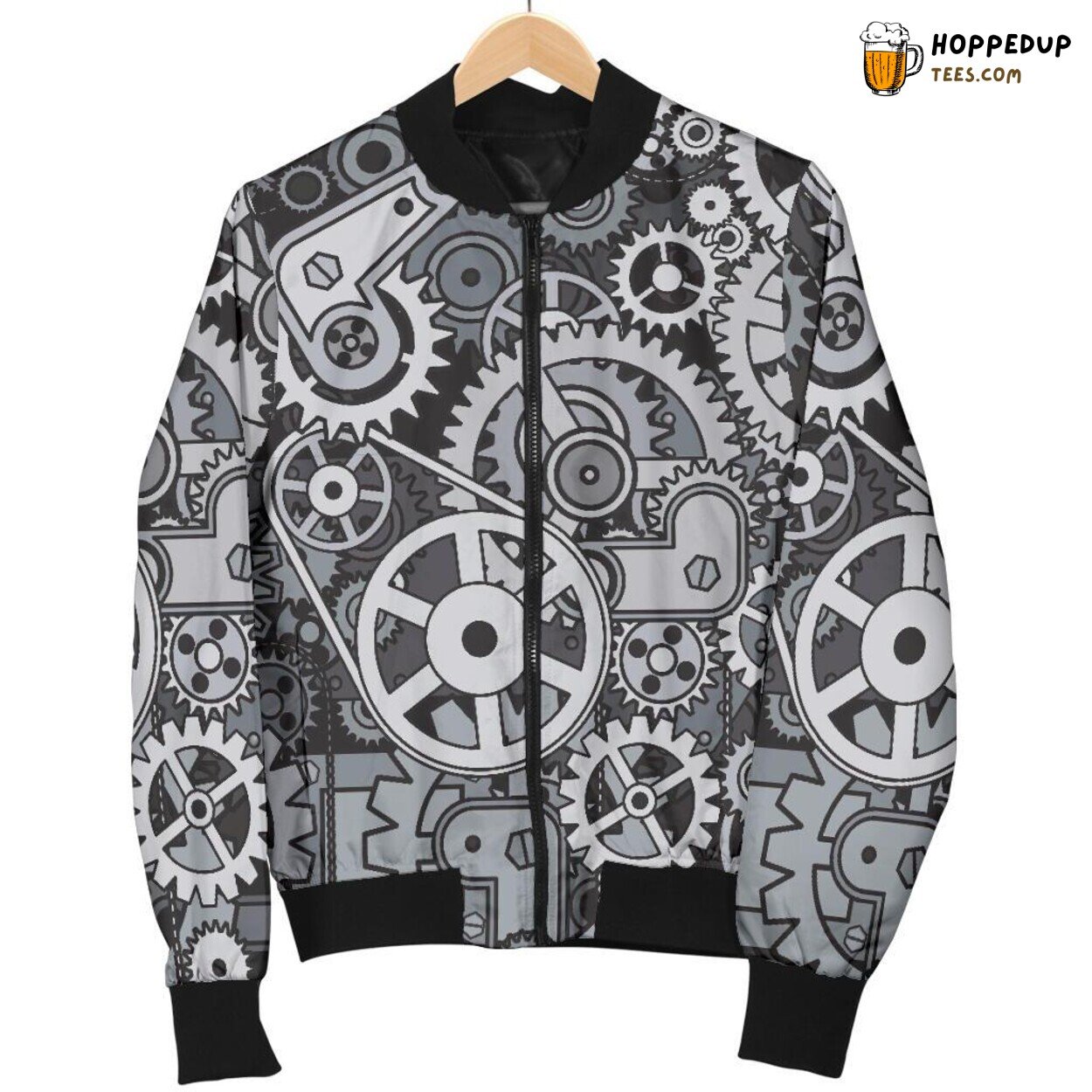 Mechanic Tools Inspired Unique Design Men’s Bomber Jacket Pattern Showcase