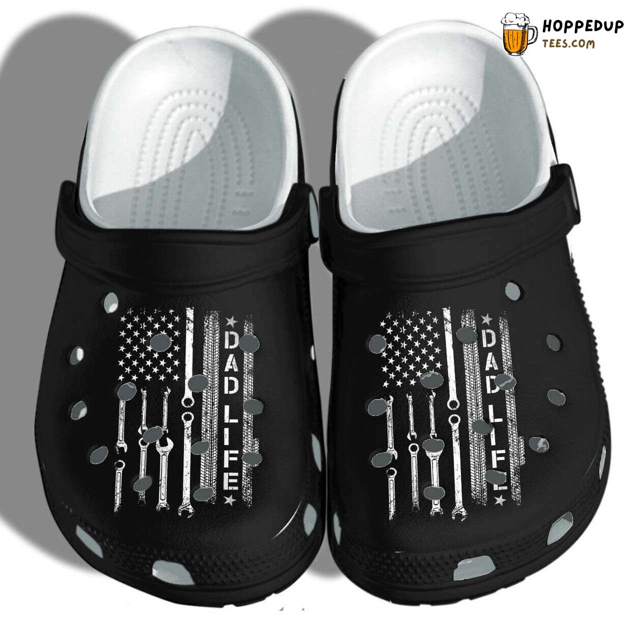 Mechanic USA Flag Themed Gift For Dad Comfortable Clog Shoes