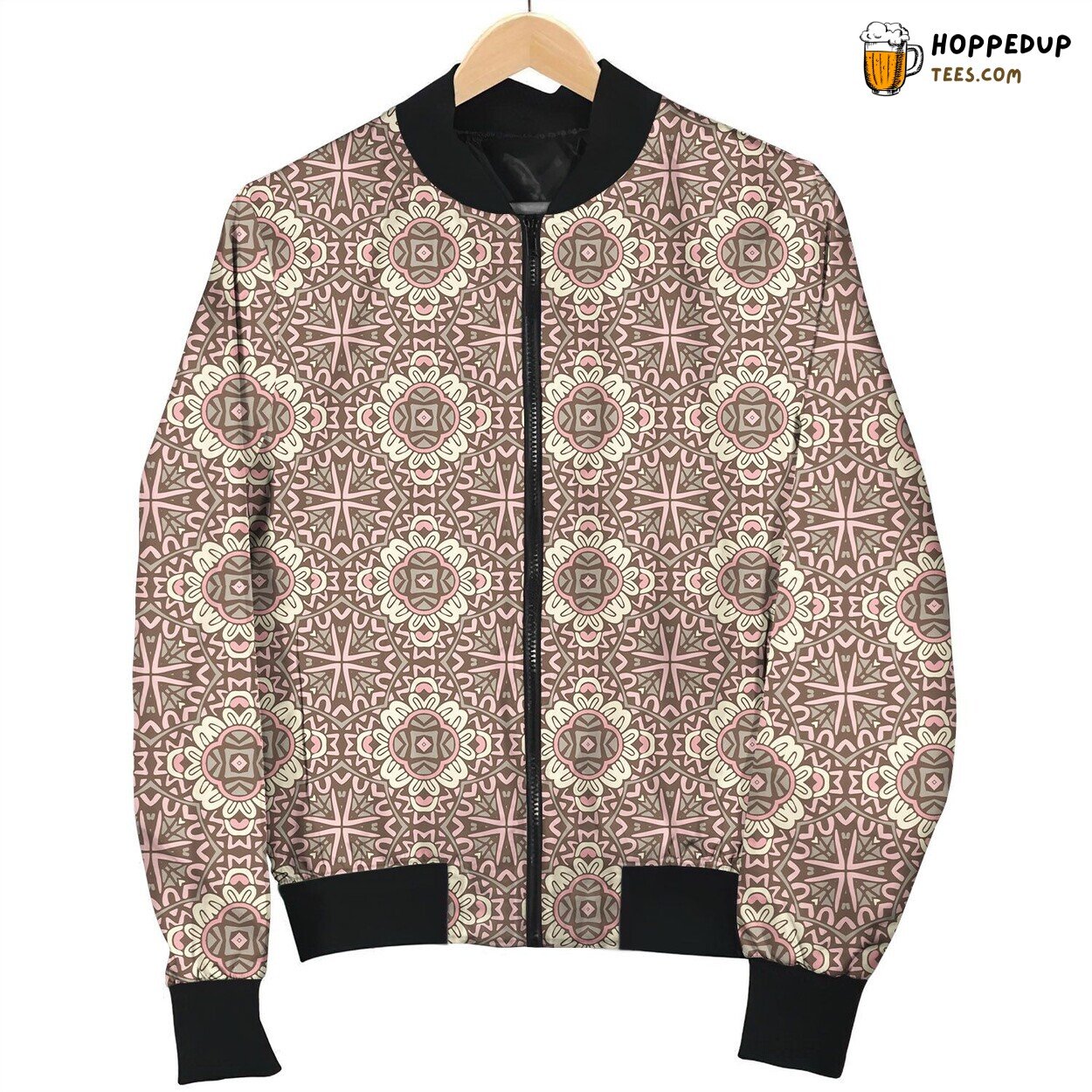 Medallion Artistic Flair Winter Bomber Jacket Quality Designer Lux