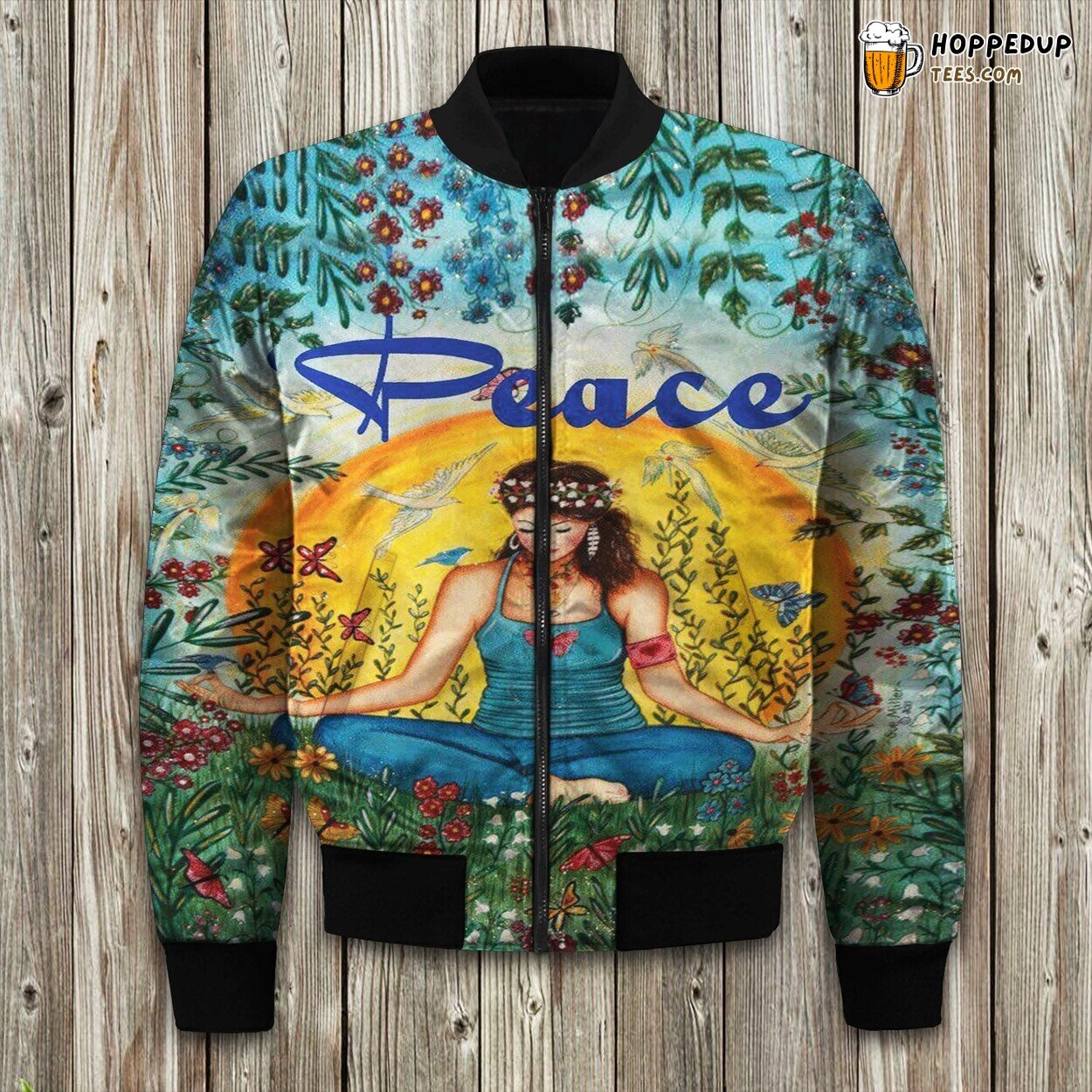 Meditation Peace Bomber Jacket