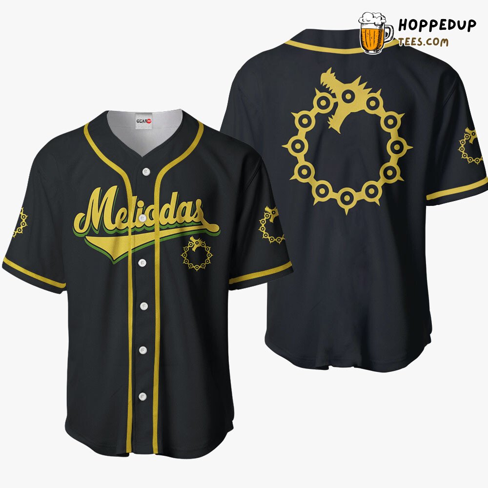 Meliodas Dragon’s Wrath Sin Anime Baseball Jersey Unique Style Meliodas Dragon’s Wrath Sin Anime Baseball Jersey Unique Style