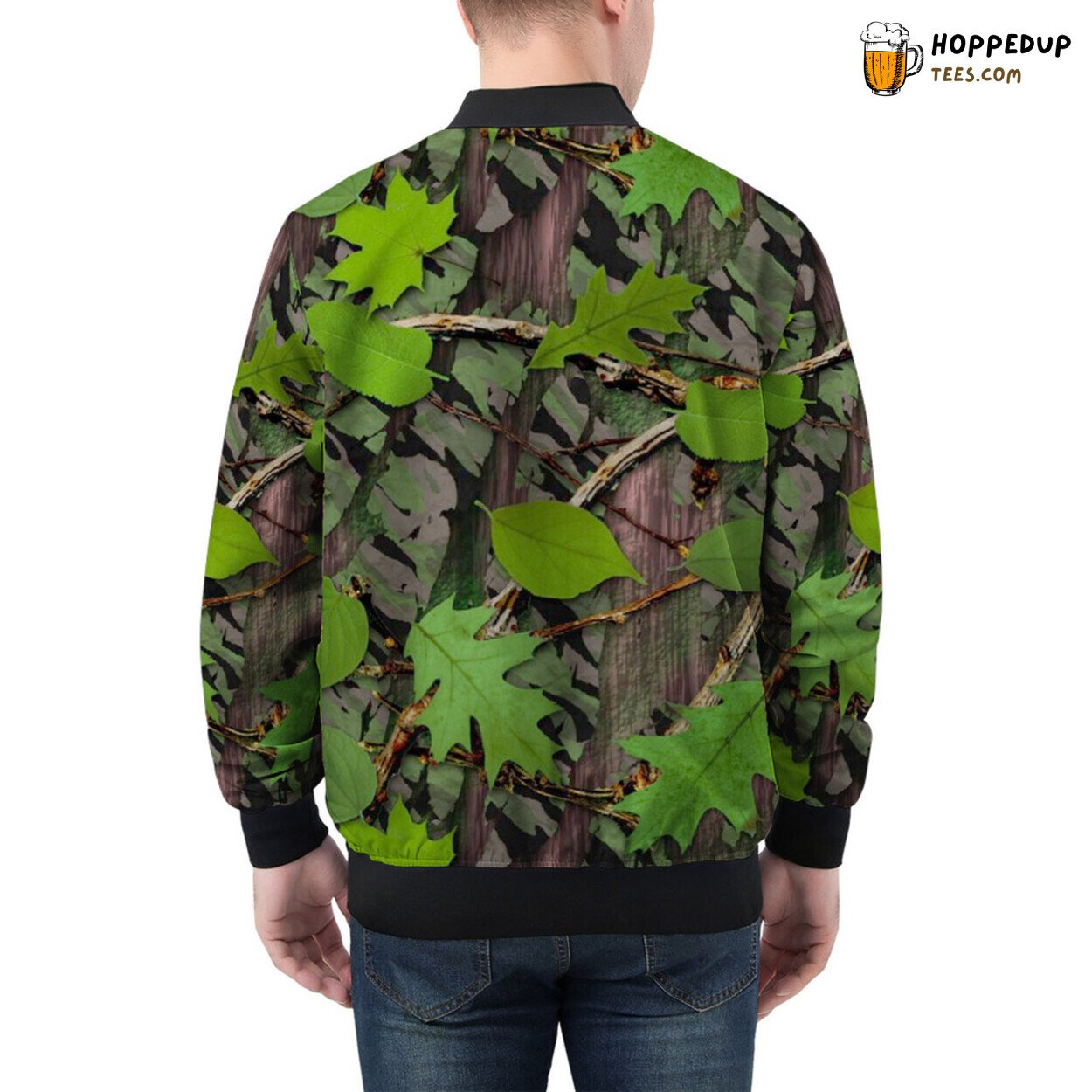 Men’s Bomber Jacket Celebrating the Beauty of Natural Camouflage