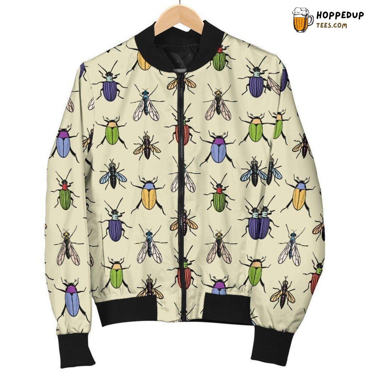 Men’s Bomber Jacket Displaying Bug Life Vibrancy Unique Pattern Essence Men’s Bomber Jacket Displaying Bug Life Vibrancy Unique Pattern Essence